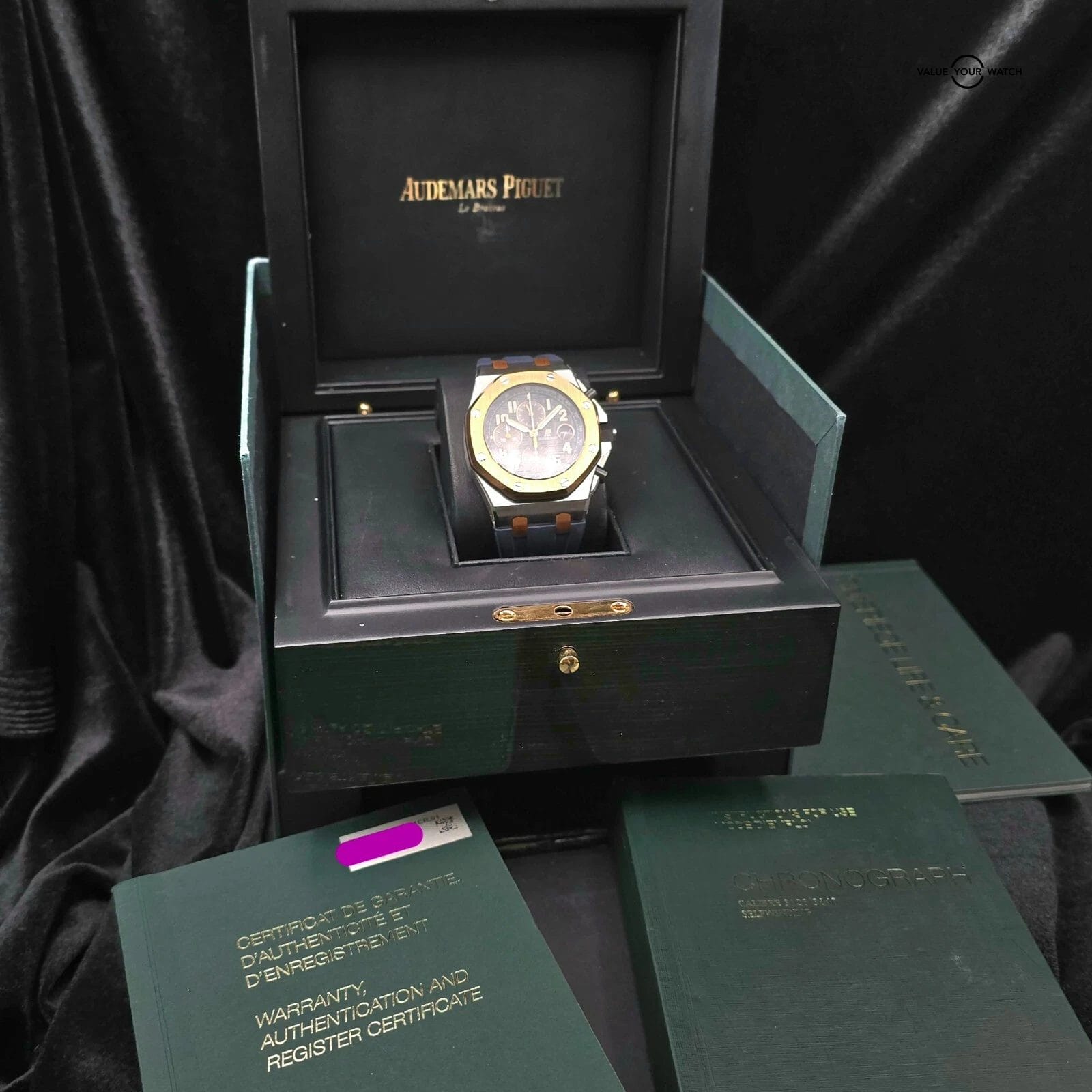 Audemars Piguet Royal Oak Offshore Bucherer Blue 42mm chronograph full Set! - Image 8