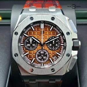 Audemars Piguet Royal Oak Offshore 43mm Havana flyback chronograph full Set!