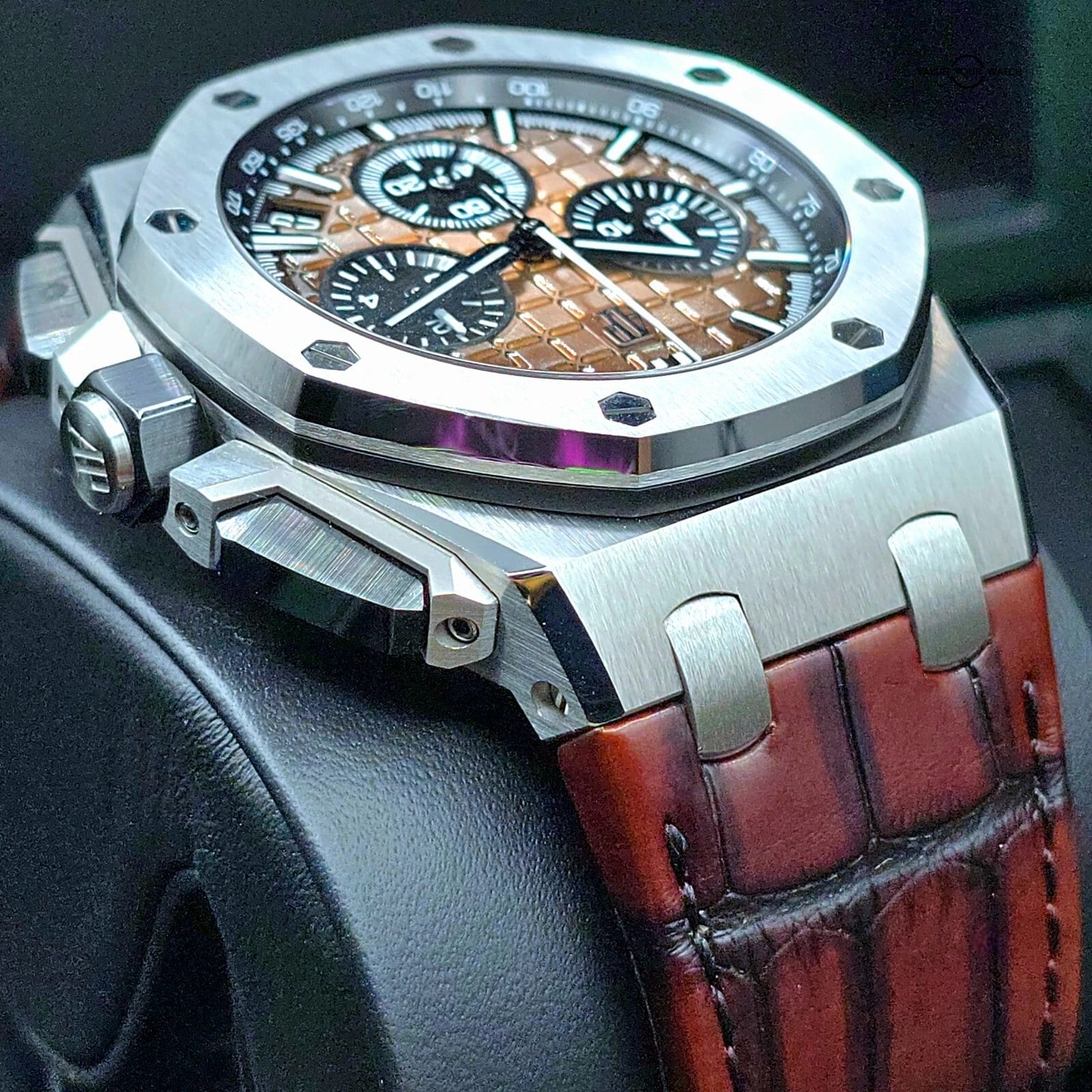Audemars Piguet Royal Oak Offshore 43mm Havana flyback chronograph full Set! - Image 8