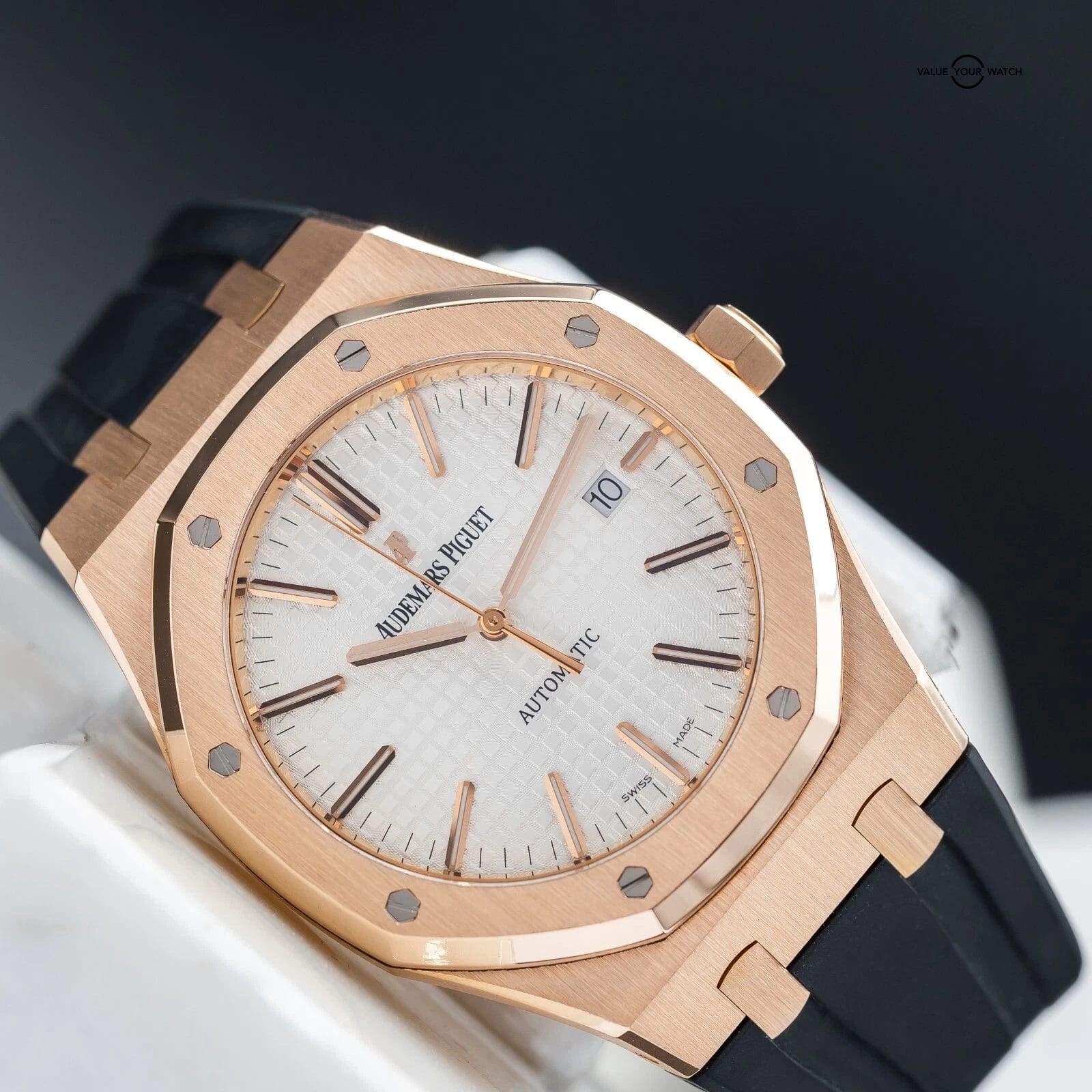Audemars Piguet Royal Oak 41mm AP 15400or Rose Gold White Dial - Complete Set - Image 2