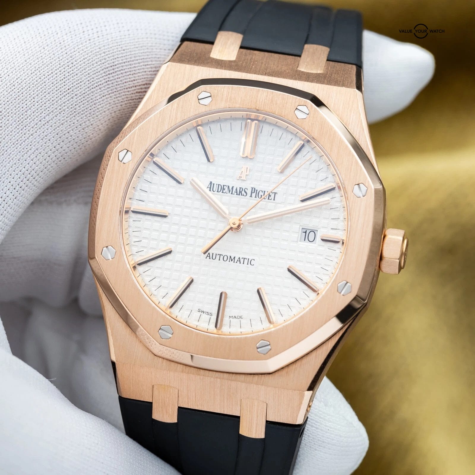 Audemars Piguet Royal Oak 41mm AP 15400or Rose Gold White Dial - Complete Set - Image 5