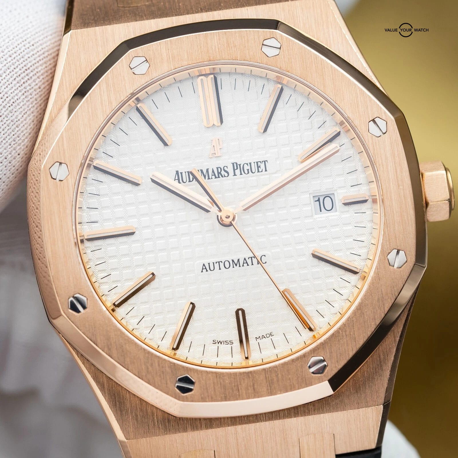 Audemars Piguet Royal Oak 41mm AP 15400or Rose Gold White Dial - Complete Set - Image 6