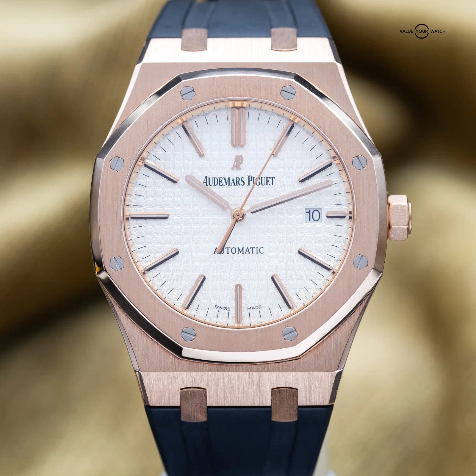Audemars Piguet Royal Oak 41mm AP 15400or Rose Gold White Dial - Complete Set