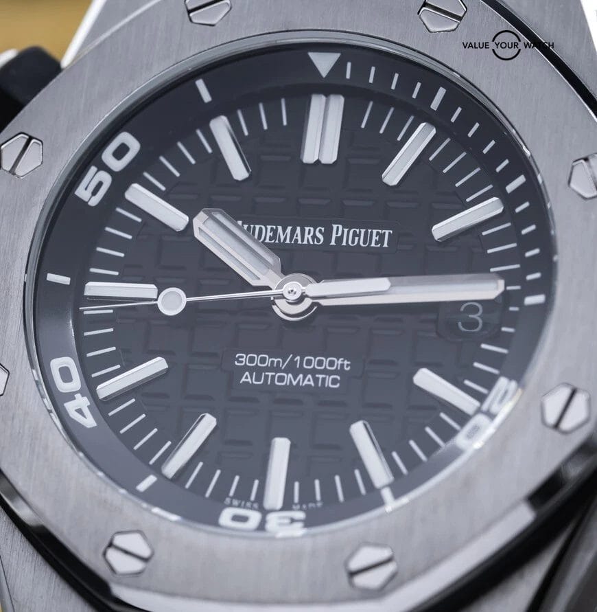 Audemars Piguet Royal Oak Offshore Diver 42mm Black Dial AP 15710ST - Full Set - Image 12