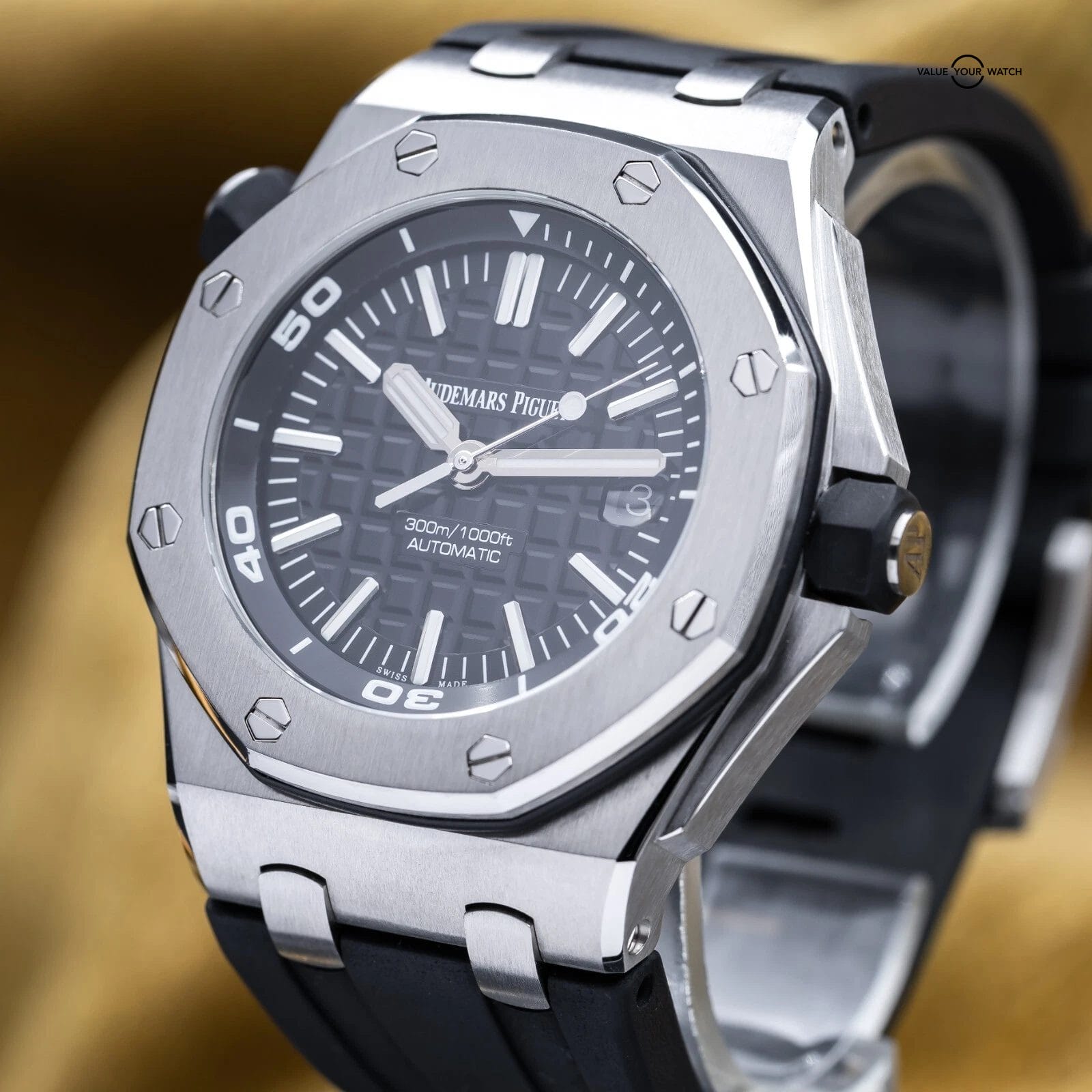 Audemars Piguet Royal Oak Offshore Diver 42mm Black Dial AP 15710ST - Full Set - Image 15