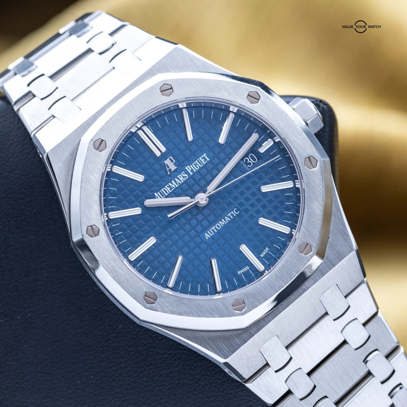 Audemars Piguet Royal Oak 41mm Blue Dial Stainless Steel AP 15400ST - Full Set - Image 5