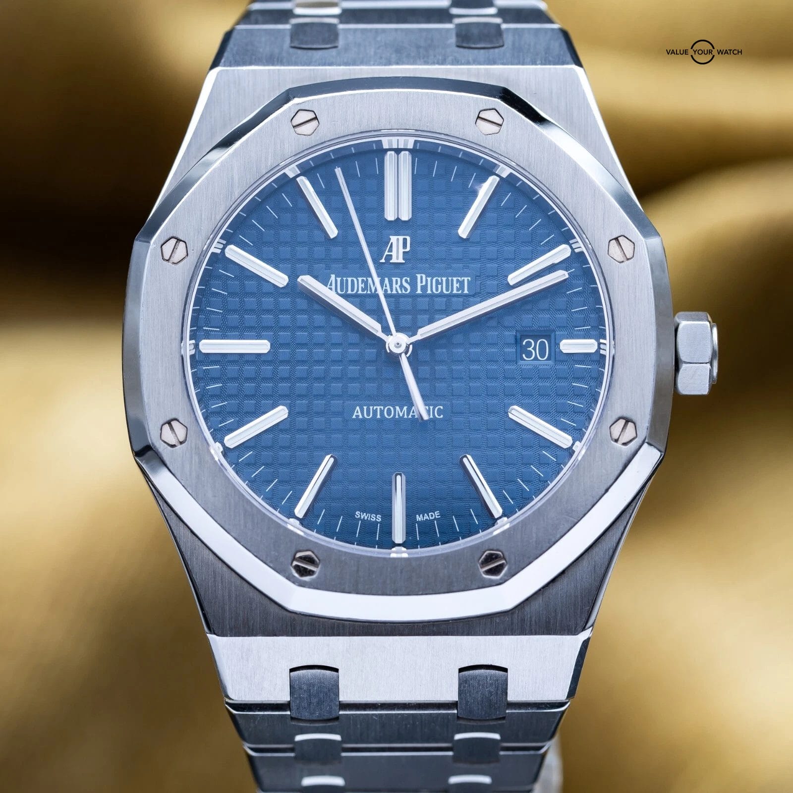Audemars Piguet Royal Oak 41mm Blue Dial Stainless Steel AP 15400ST - Full Set