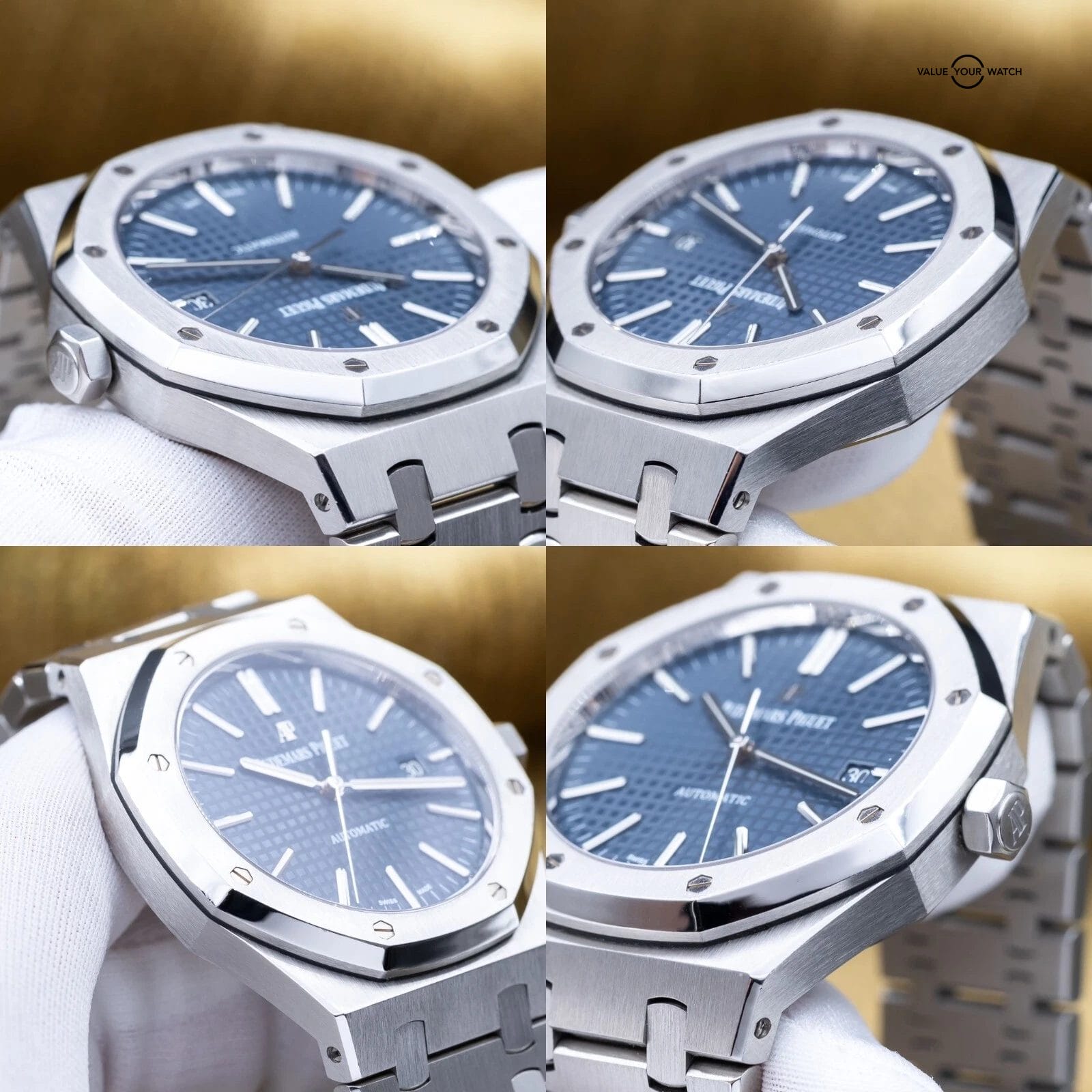 Audemars Piguet Royal Oak 41mm Blue Dial Stainless Steel AP 15400ST - Full Set - Image 7