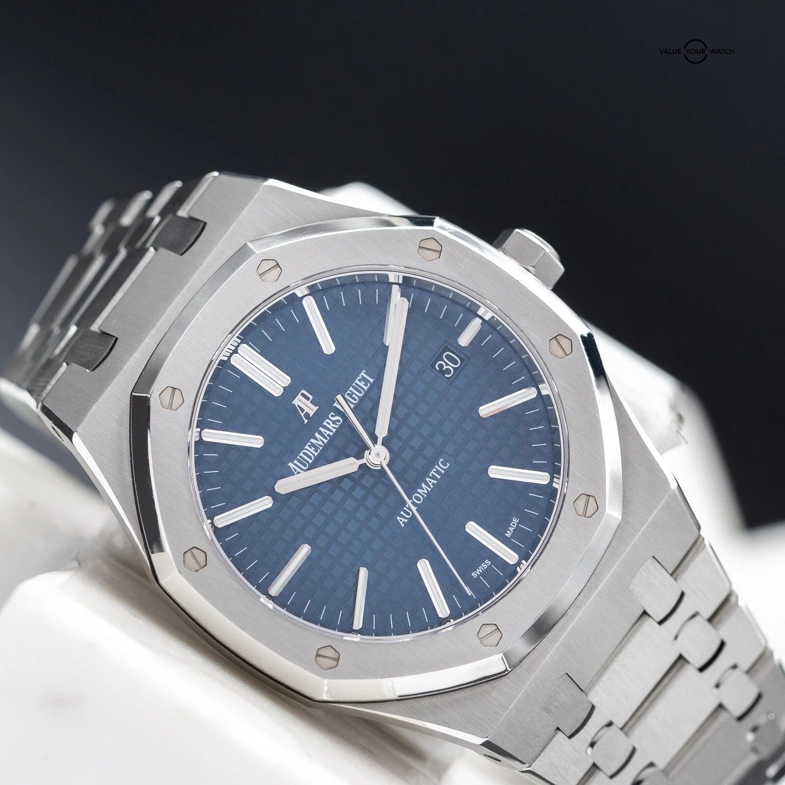 Audemars Piguet Royal Oak 41mm Blue Dial Stainless Steel AP 15400ST - Full Set - Image 17