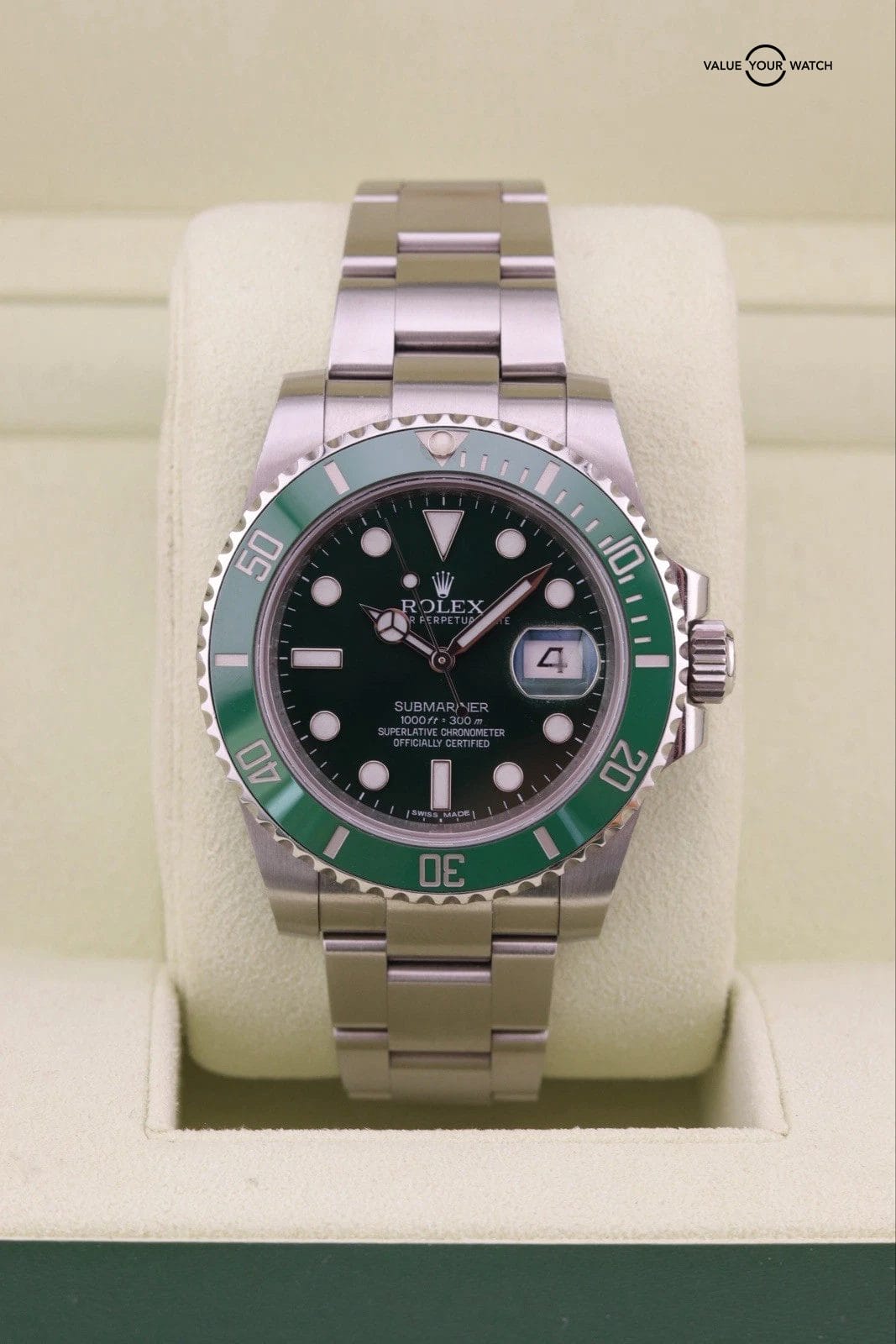 Rolex Submariner 116610LV Hulk Green Bezel Green Dial | 2014 Box and Card - Image 2