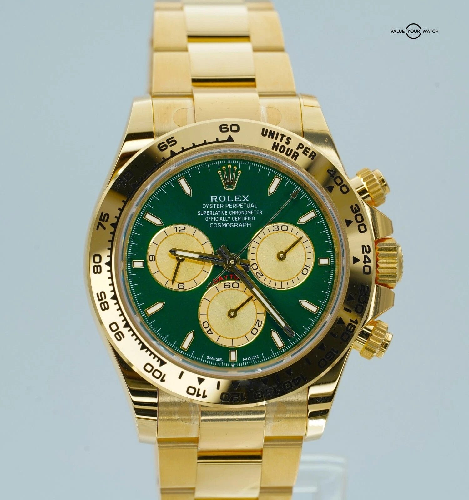 2025 Rolex Daytona John Mayer Yellow Gold Green Dial BOXES/PAPERS!