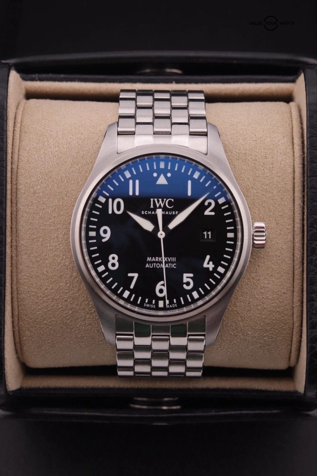 IWC Pilot's Watch Mark XVIII 40mm Black Dial IW327015 Box & Papers