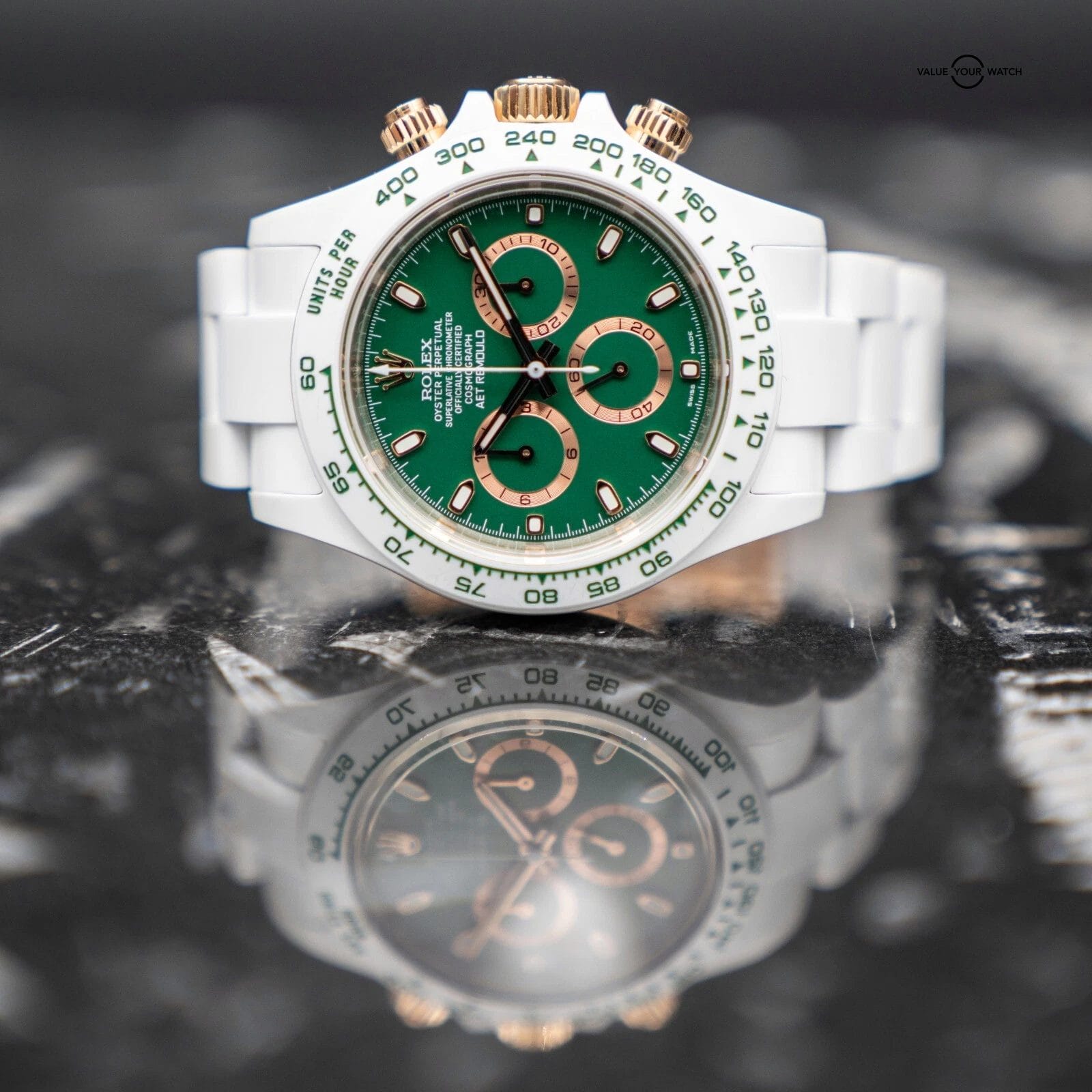 AET Remould Rolex Daytona British Racing Green 1/18 Limited Edition Ceramic 40mm