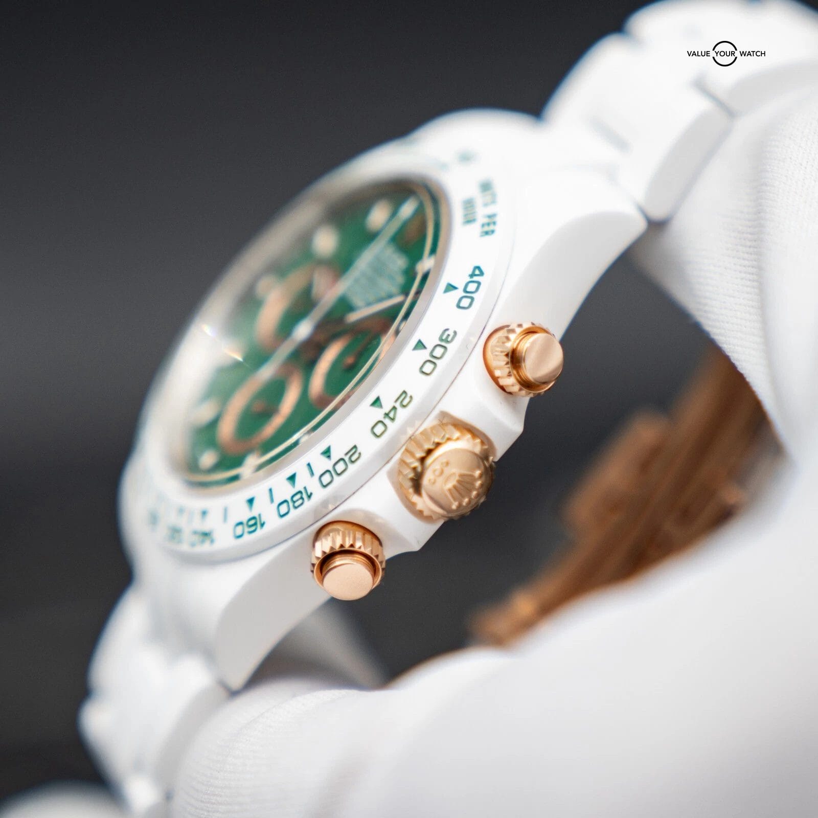 AET Remould Rolex Daytona British Racing Green 1/18 Limited Edition Ceramic 40mm - Image 10