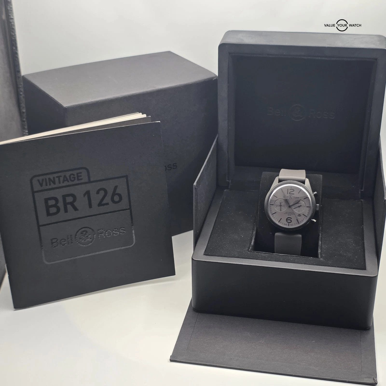 Bell & Ross Vintage BR126-94-SC Box & Booklet - Image 4