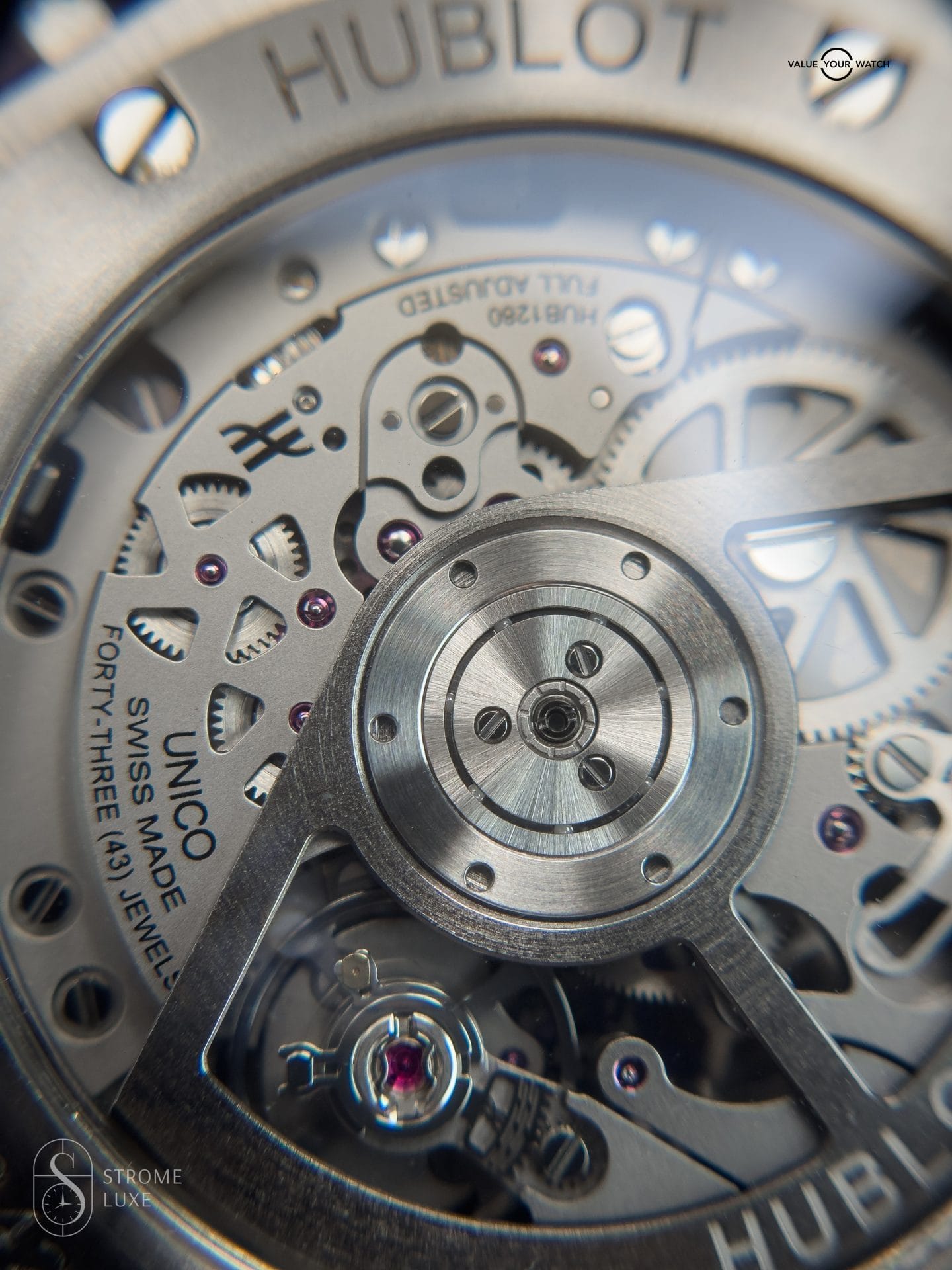 Hublot Big Bang Unico 42 Titanium 441.NX.1171.RX.1104 Factory Diamonds B&P w/ extra strap & travel pouch - Image 5