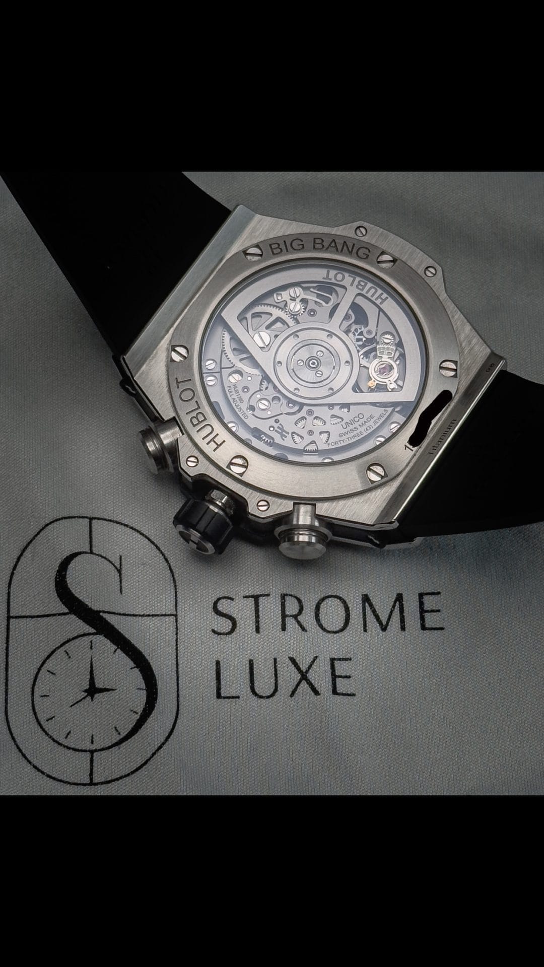 Hublot Big Bang Unico 42 Titanium 441.NX.1171.RX.1104 Factory Diamonds B&P w/ extra strap & travel pouch - Image 13