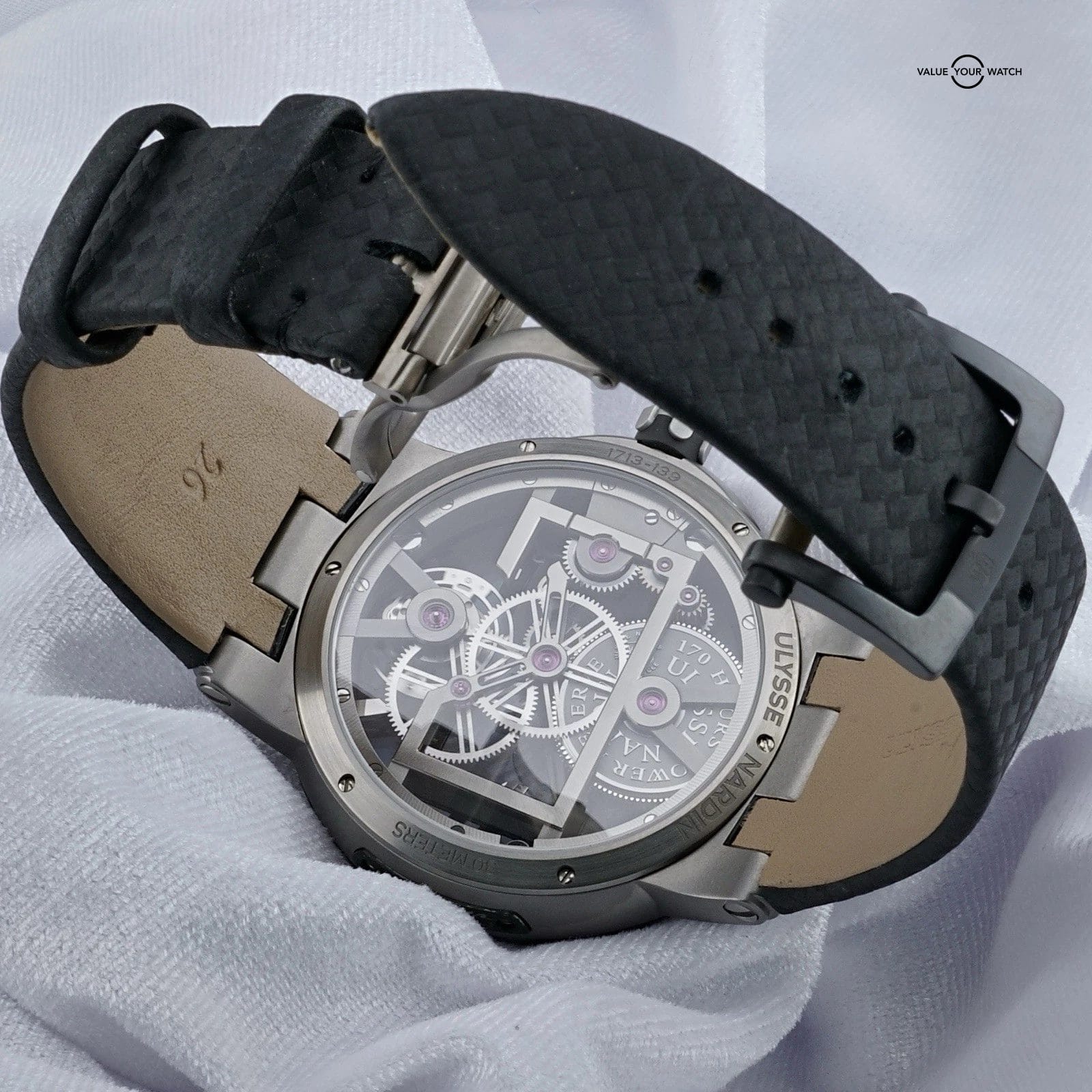 Ulysse Nardin Executive Skeleton Tourbillon 1713-139 Titanium 45mm, Full Set - Image 7