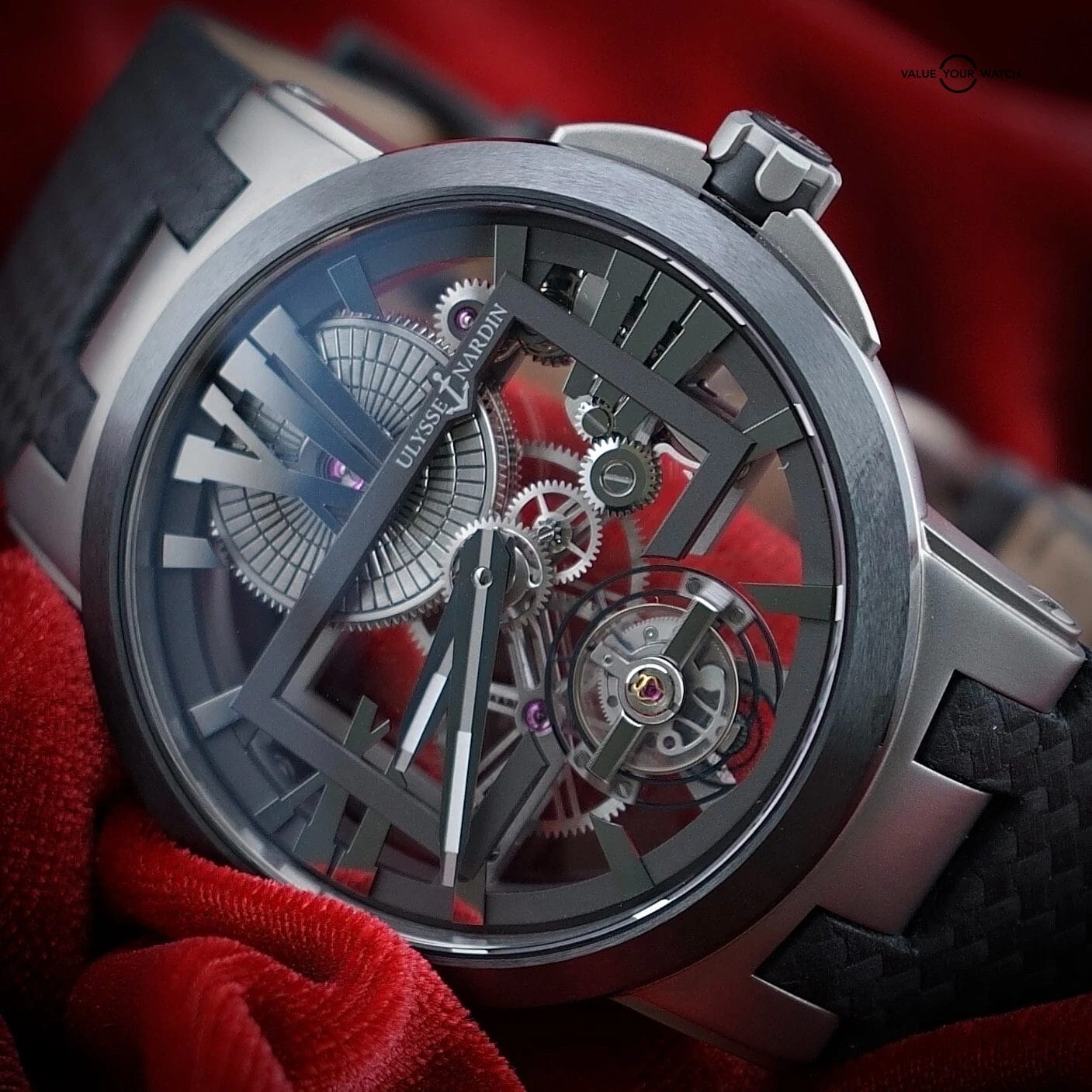 Ulysse Nardin Executive Skeleton Tourbillon 1713-139 Titanium 45mm, Full Set - Image 3
