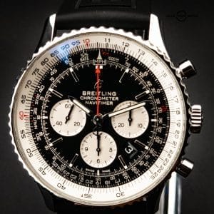 Breitling Navitimer B01 Chronograph 46 Black Dial Stainless AB0127 B&P Warranty