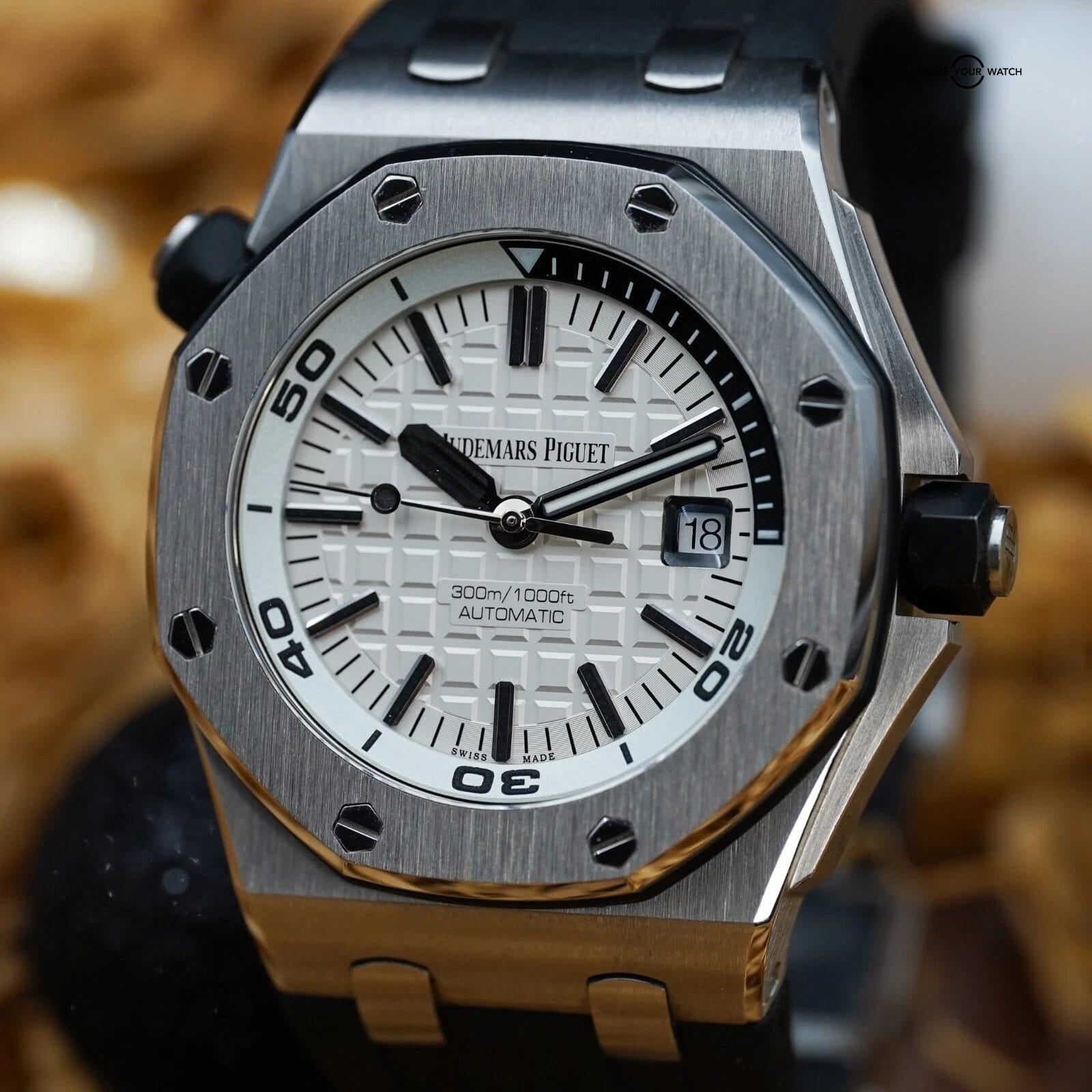 Audemars Piguet Royal Oak Offshore Diver 42 White - 15710ST.OO.A002CA.02 - FULL - Image 2