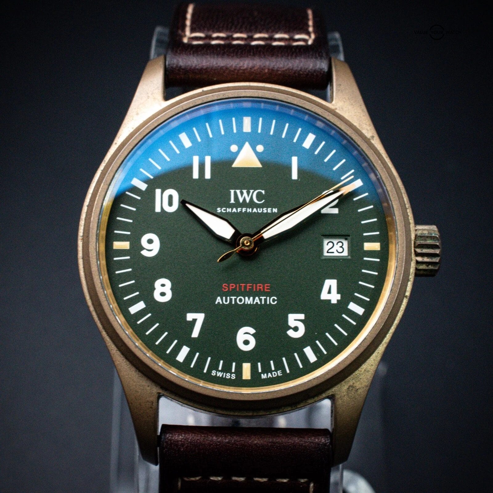 IWC Pilot’s Watch Automatic Spitfire 39mm Bronze – Ref. IW326802 with B&P