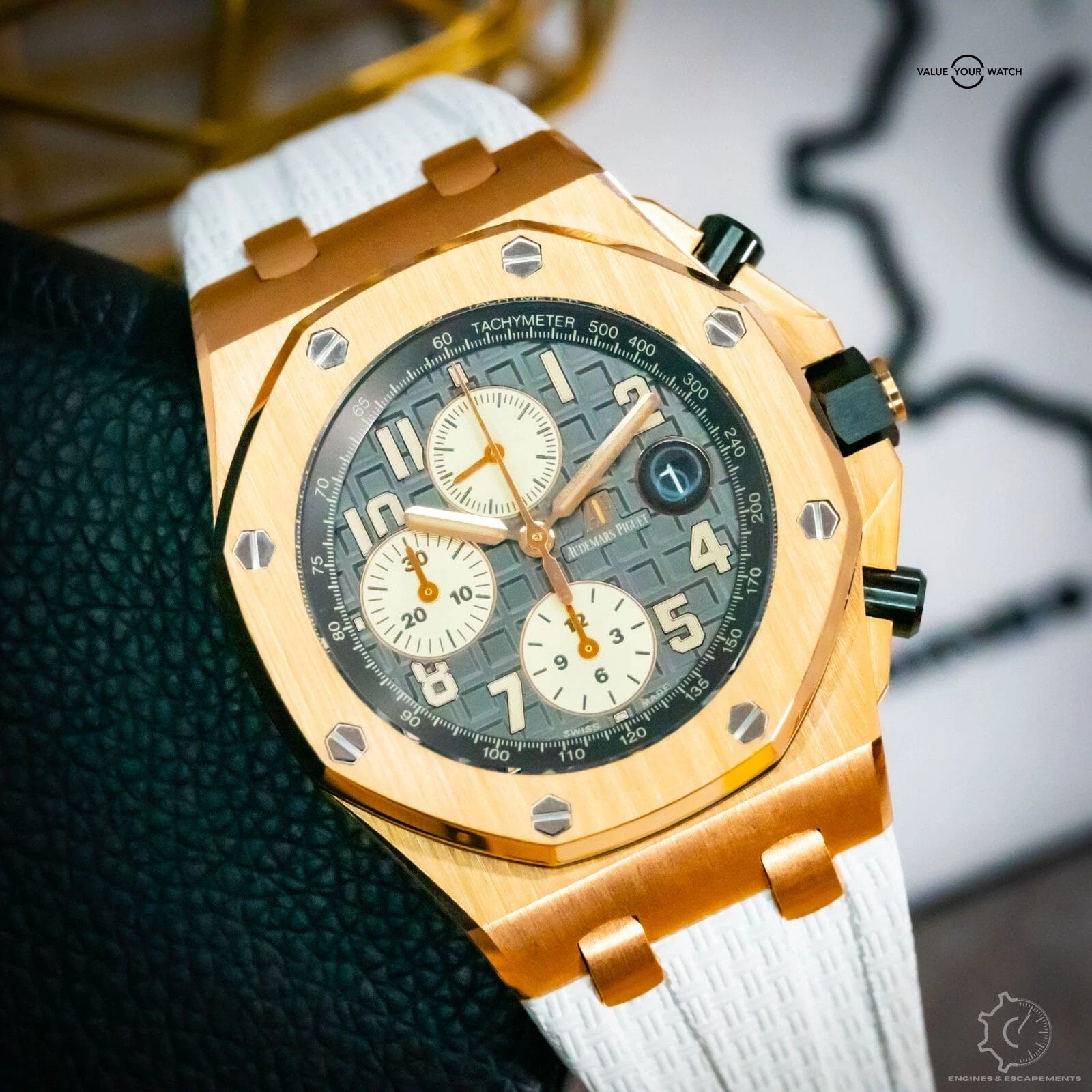 Audemars Piguet Royal Oak Offshore Chronograph “Half Brick” Rhodium 42mm 26470OR - Image 7
