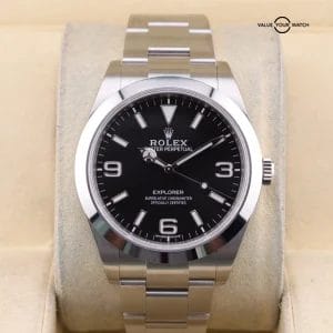 Rolex Explorer 1 214270 MK2 Stainless Steel Black 39mm Watch