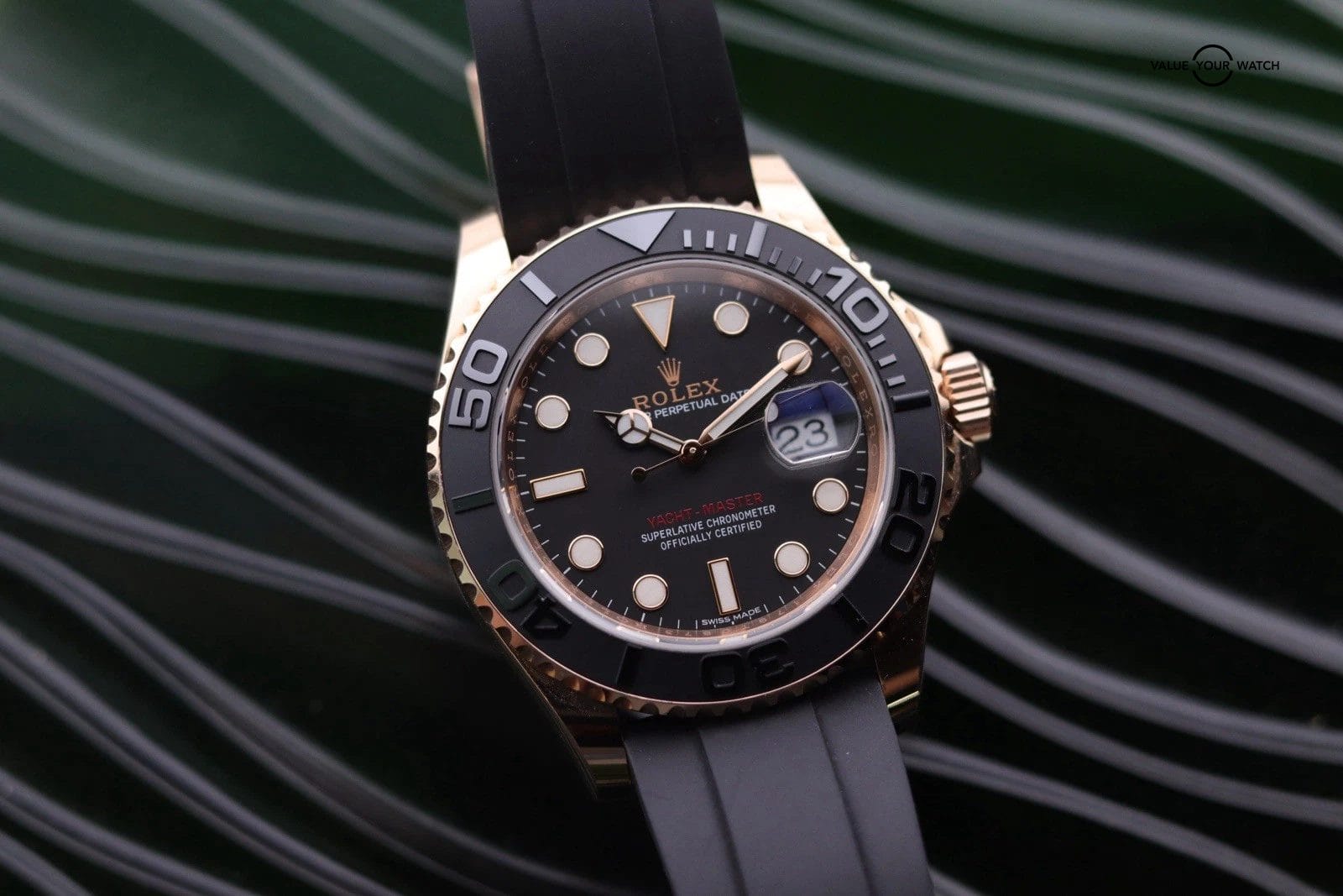 Rolex Yacht-Master 116655 Everrose Gold x OysterFlex | Double Boxed + Warranty - Image 4