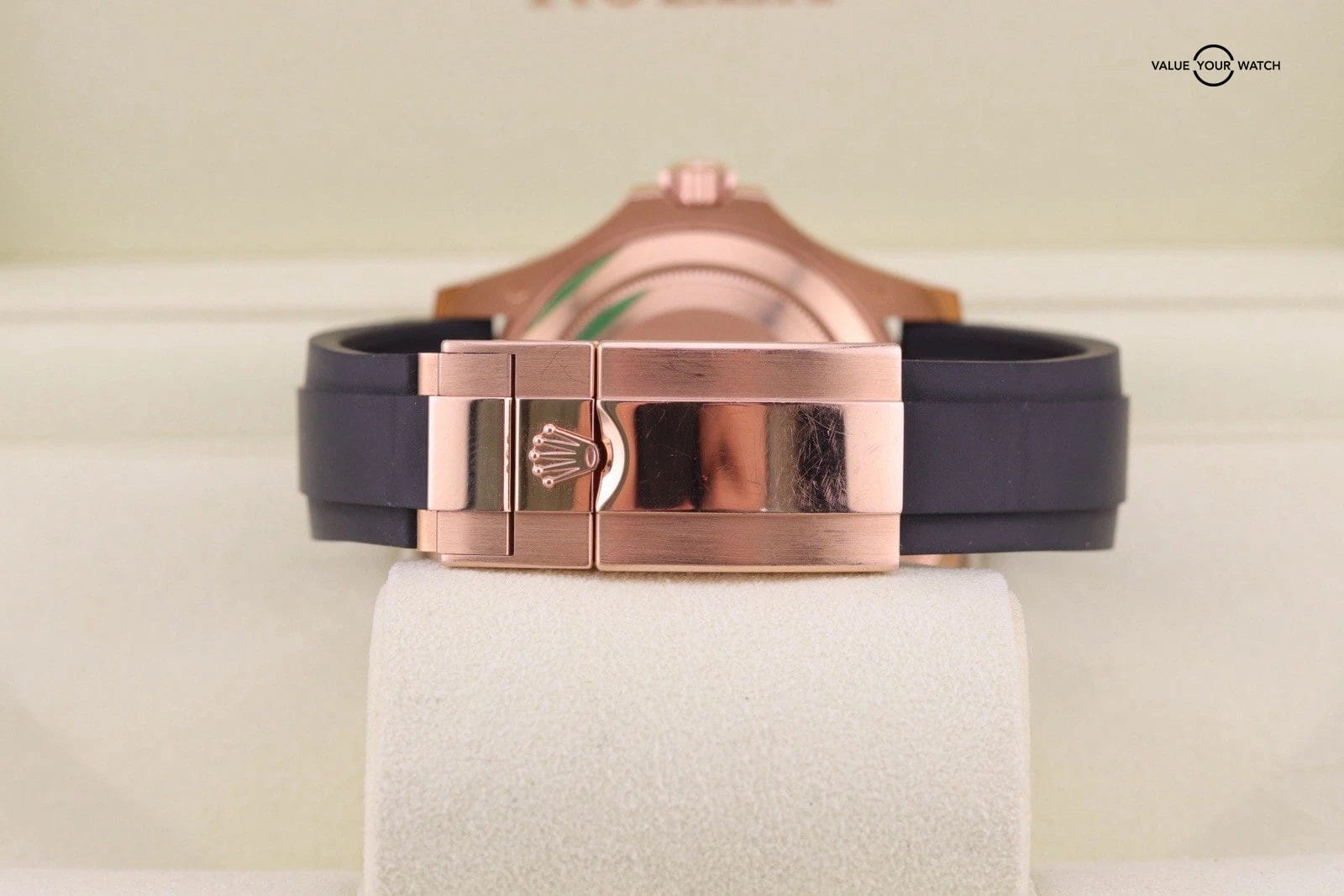 Rolex Yacht-Master 116655 Everrose Gold x OysterFlex | Double Boxed + Warranty - Image 9