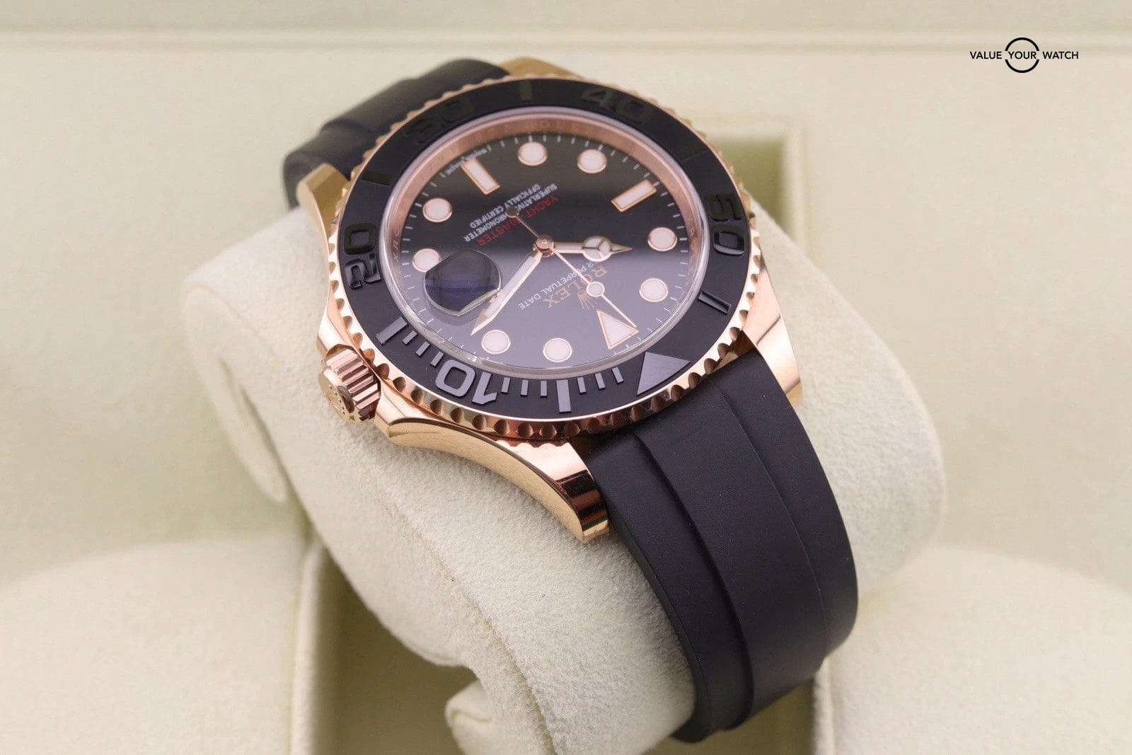 Rolex Yacht-Master 116655 Everrose Gold x OysterFlex | Double Boxed + Warranty - Image 12