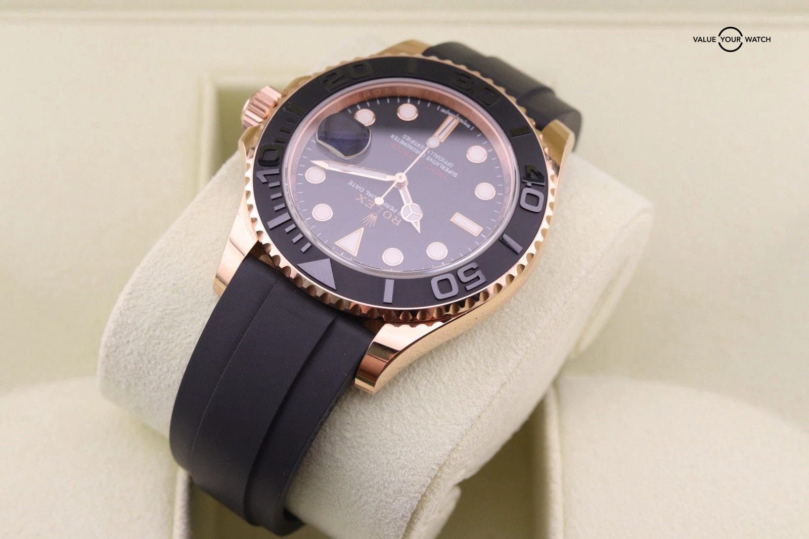 Rolex Yacht-Master 116655 Everrose Gold x OysterFlex | Double Boxed + Warranty - Image 13