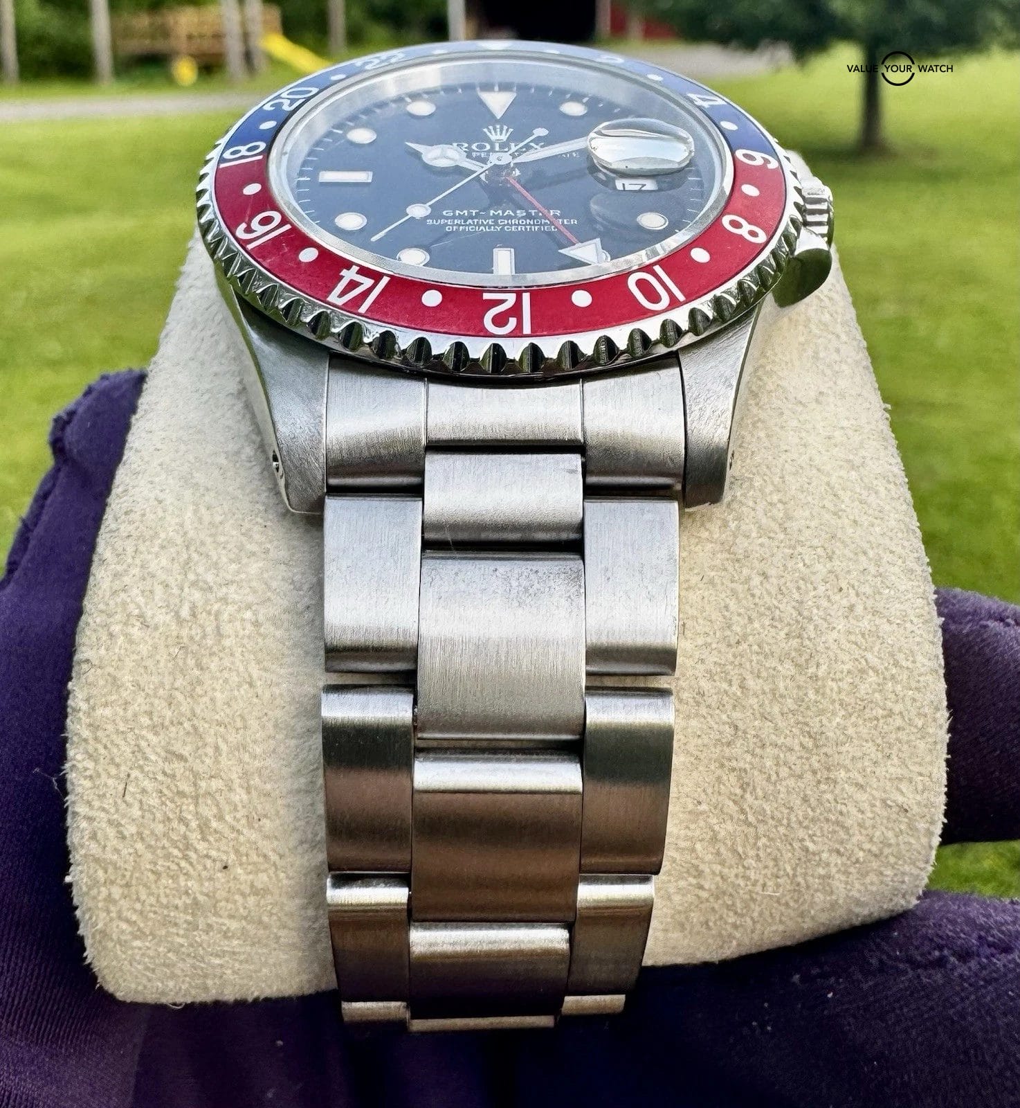 Rolex GMT Master Pepsi Bezel Steel Oyster Bracelet 40mm Watch 16700 - Image 3