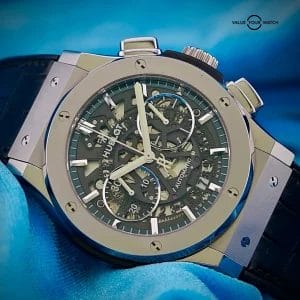 Hublot Classic Fusion Aerofusion 45mm Titanium Skeleton Dial 525.NX.0170.LR -B&P