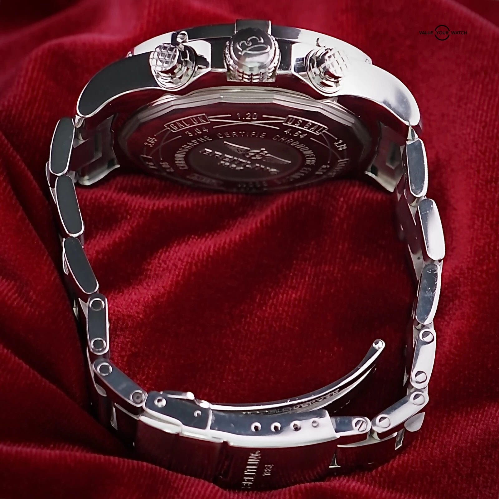 BREITLING SUPER AVENGER A13371 - 48MM, FULL SET, Steel Bracelet & 2 Extra Straps - Image 7