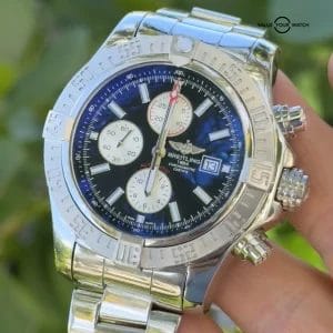 BREITLING SUPER AVENGER A13371 – 48MM, FULL SET, Steel Bracelet & 2 Extra Straps