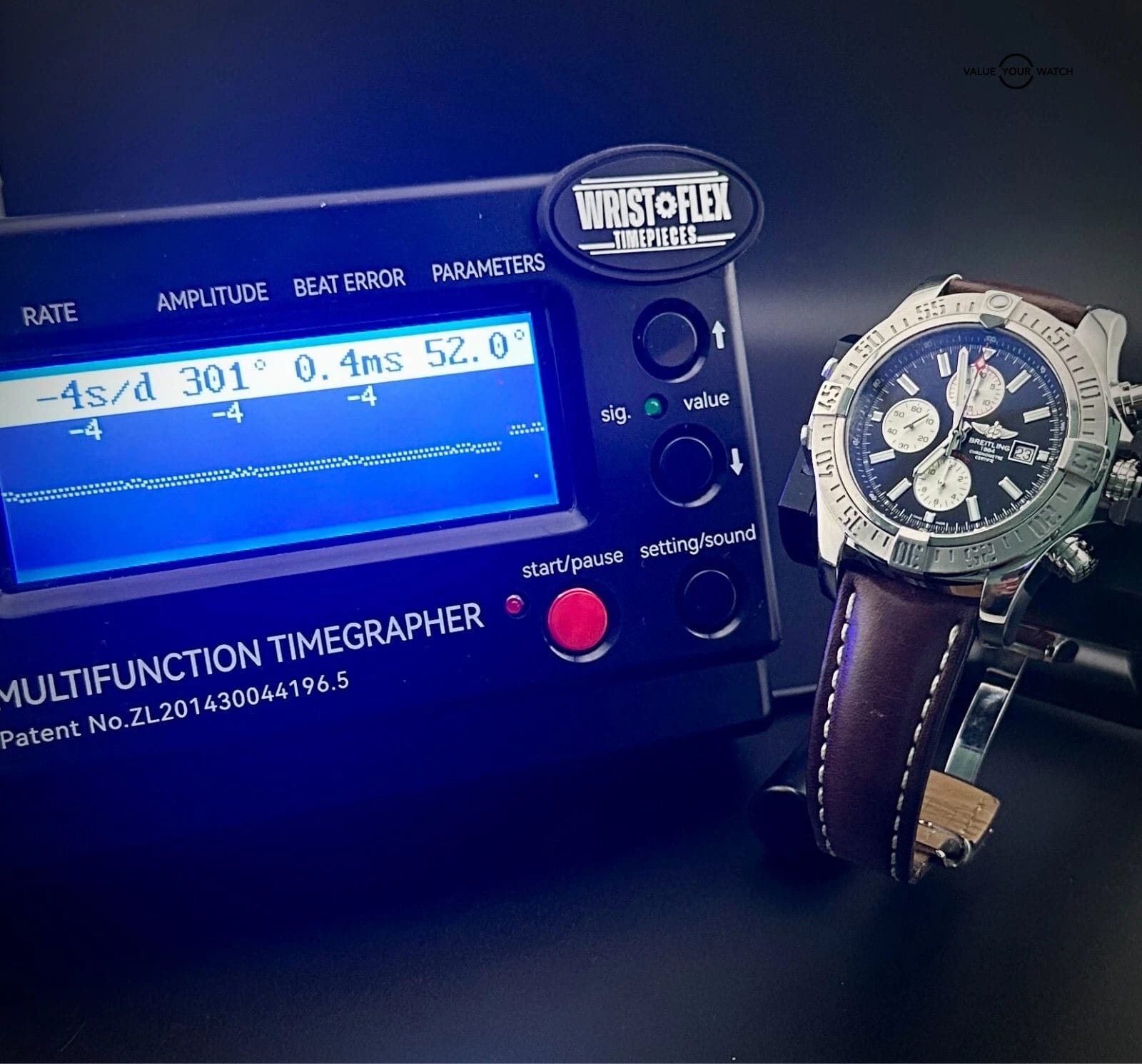 BREITLING SUPER AVENGER A13371 - 48MM, FULL SET, Steel Bracelet & 2 Extra Straps - Image 13