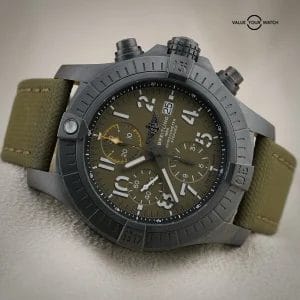 Breitling Avenger 45MM Night Mission Military Green V13317 Chronograph Watch