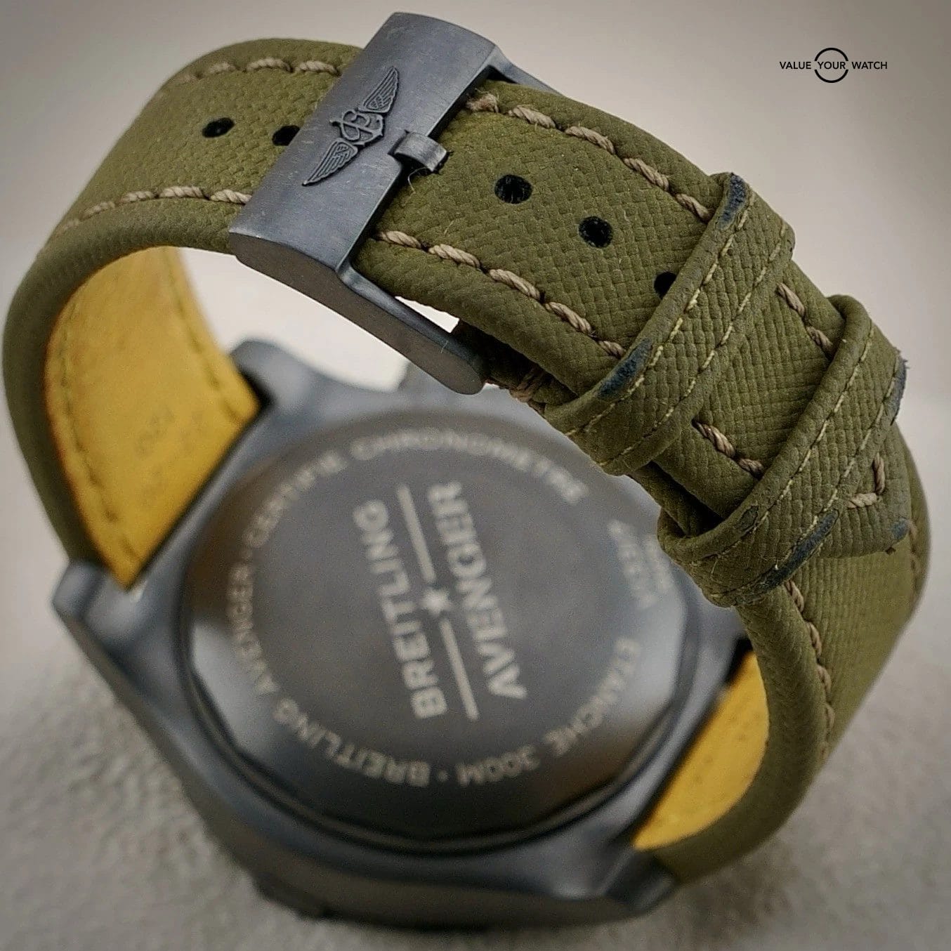 Breitling Avenger 45MM Night Mission Military Green V13317 Chronograph Watch - Image 9