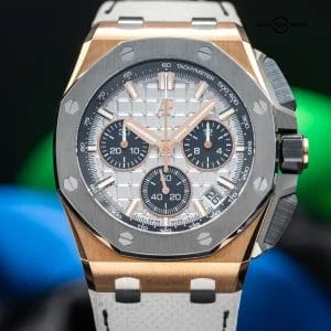 Audemars Piguet Royal Oak Offshore Rose Gold Ceramic Silver 26420OI.OO.A015VE.01