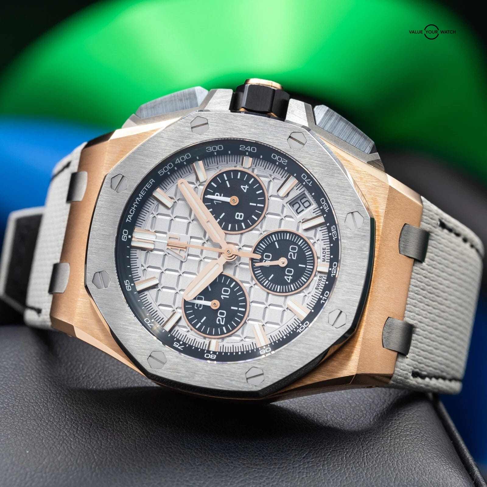 Audemars Piguet Royal Oak Offshore Rose Gold Ceramic Silver 26420OI.OO.A015VE.01 - Image 9