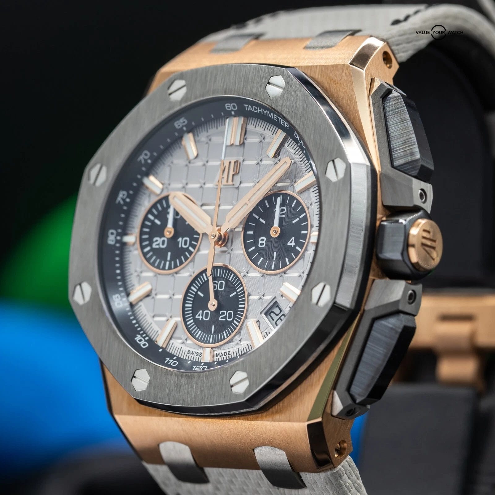 Audemars Piguet Royal Oak Offshore Rose Gold Ceramic Silver 26420OI.OO.A015VE.01 - Image 10