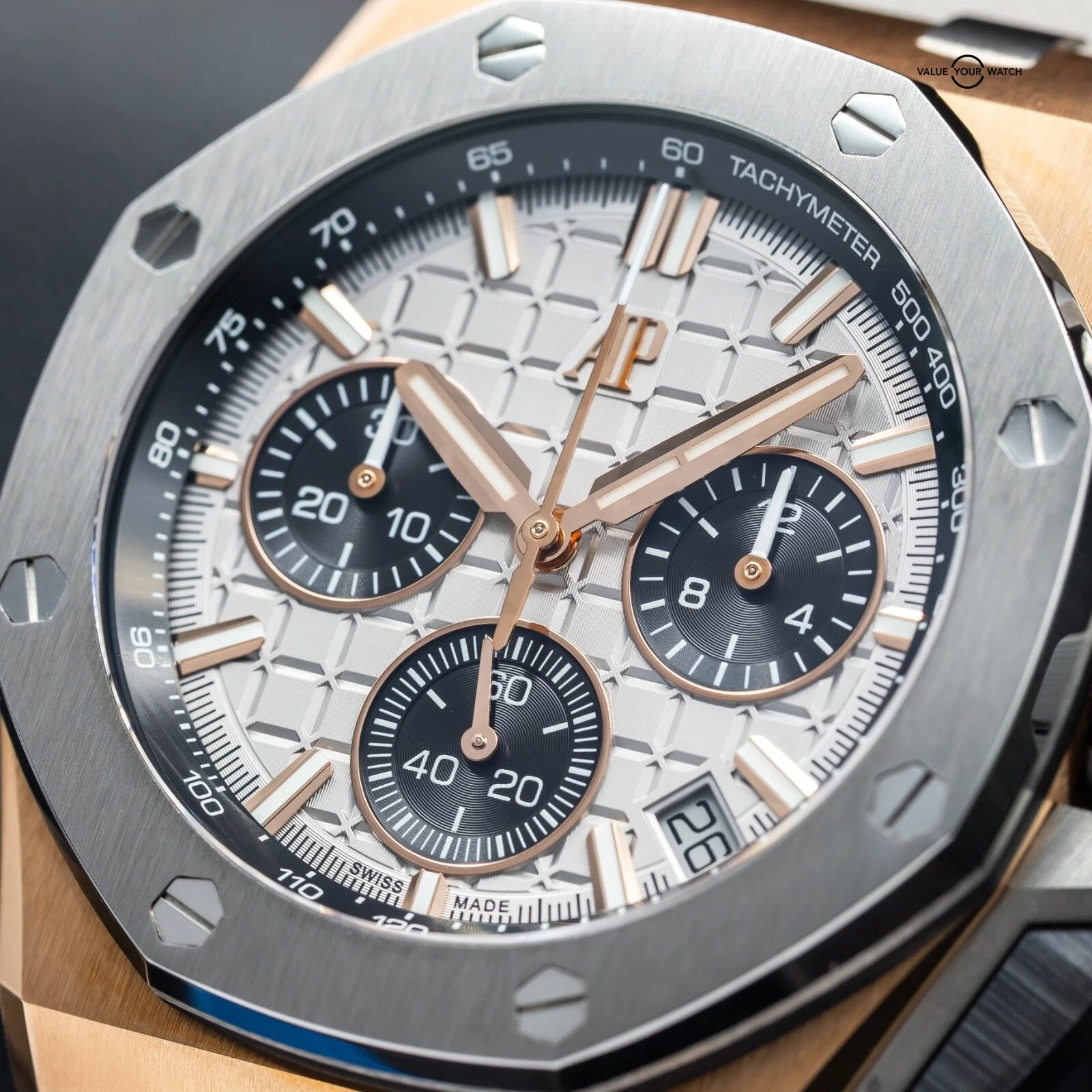 Audemars Piguet Royal Oak Offshore Rose Gold Ceramic Silver 26420OI.OO.A015VE.01 - Image 15