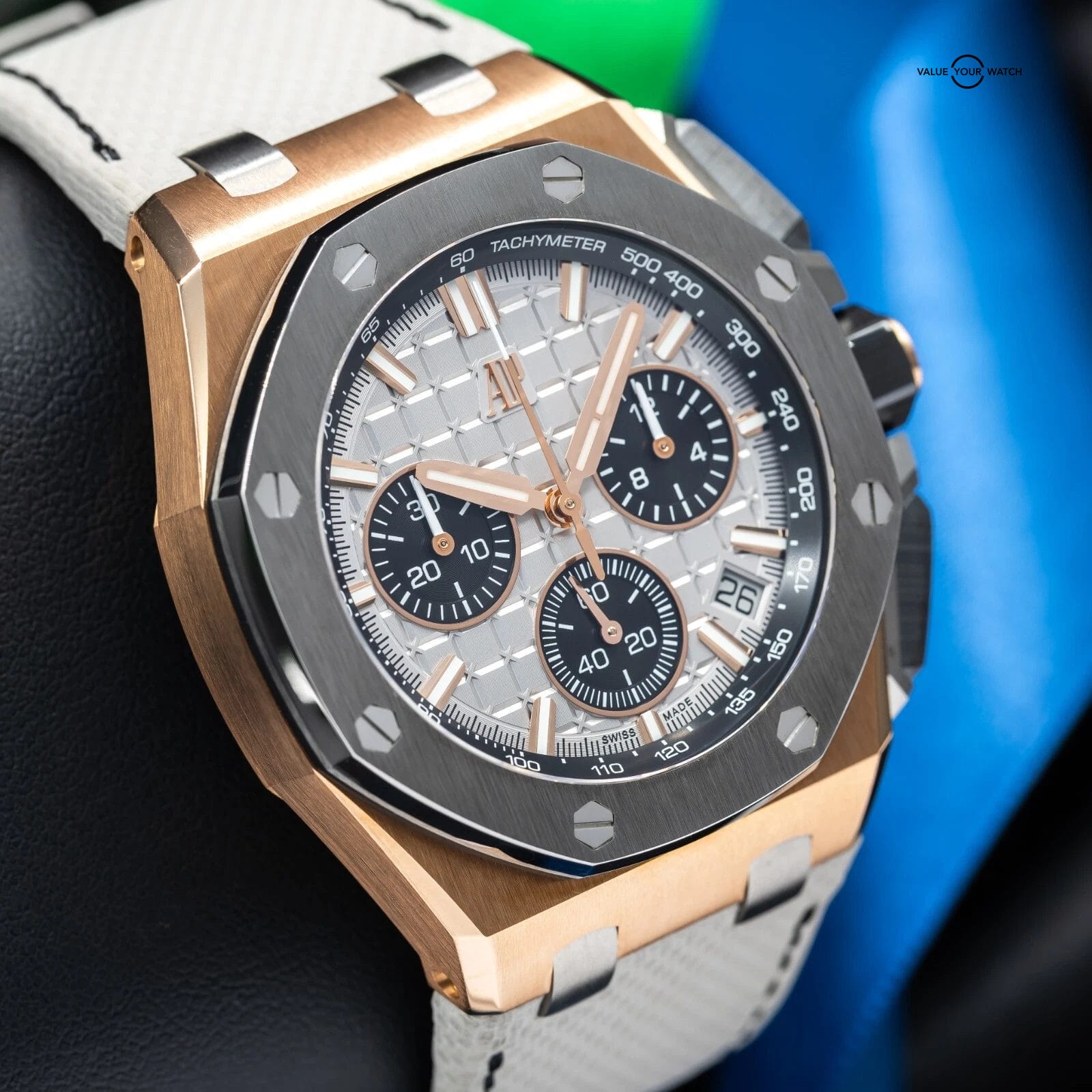 Audemars Piguet Royal Oak Offshore Rose Gold Ceramic Silver 26420OI.OO.A015VE.01 - Image 16