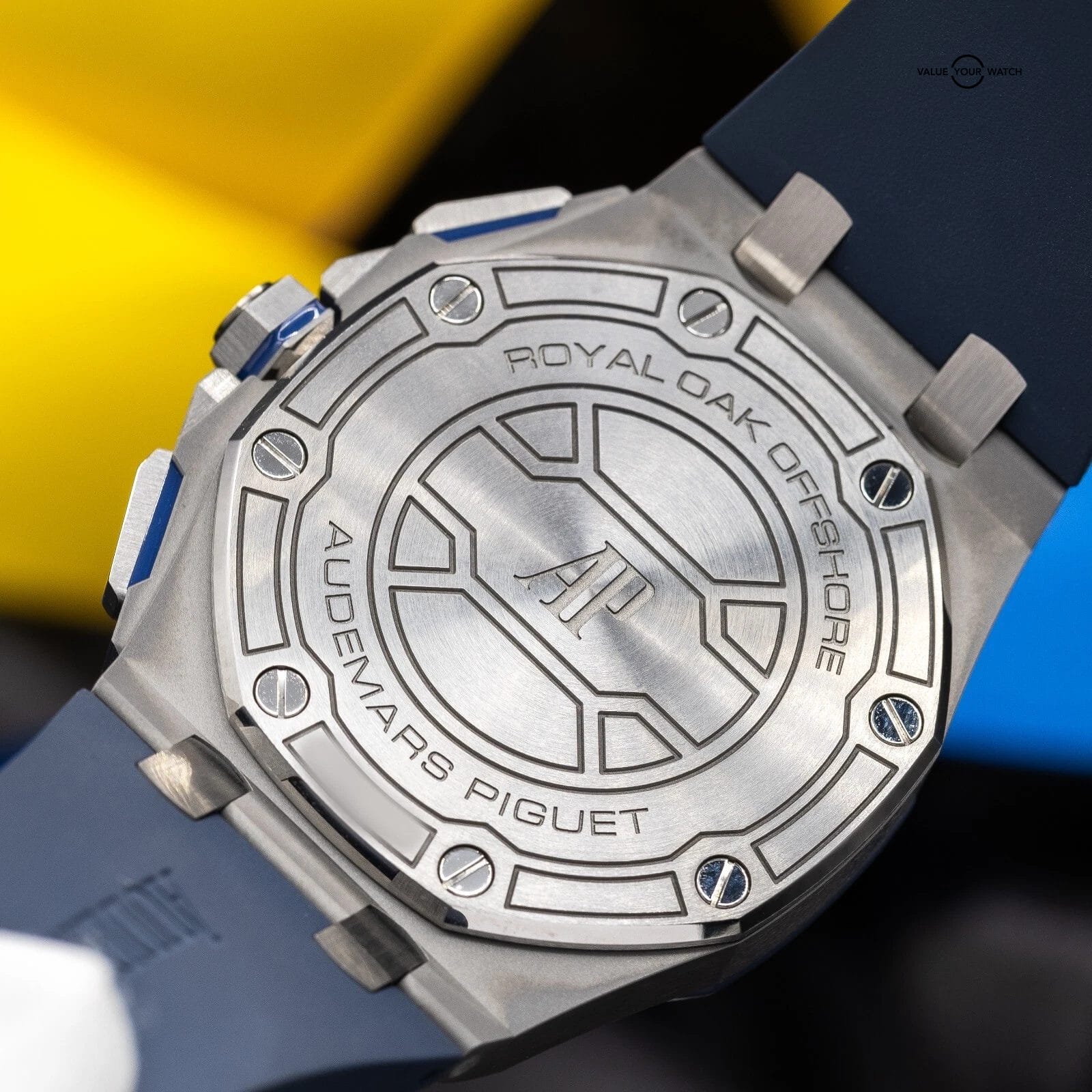 Audemars Piguet Royal Oak Offshore Chronograph Blue Dial 42mm 26480TI Full Set - Image 5