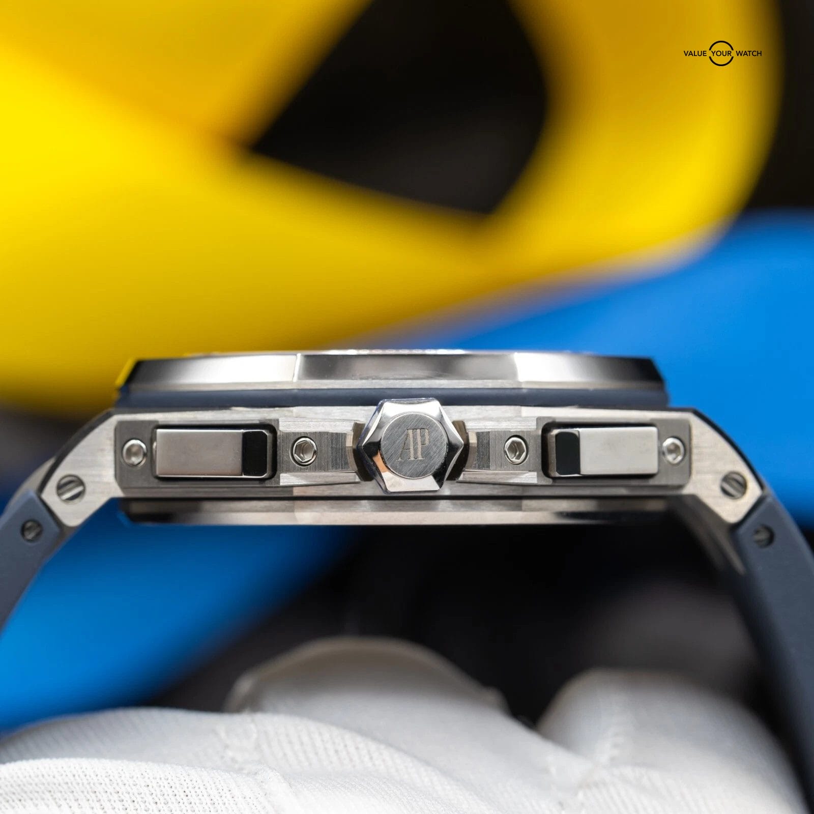 Audemars Piguet Royal Oak Offshore Chronograph Blue Dial 42mm 26480TI Full Set - Image 11