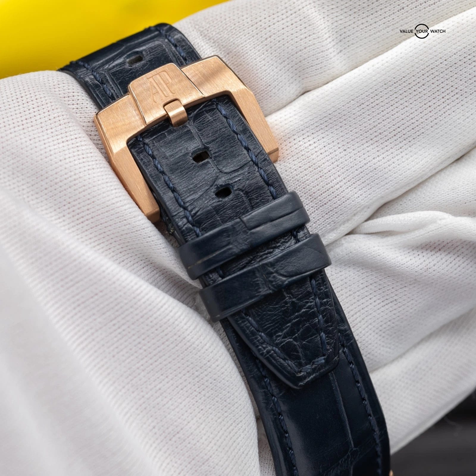 Audemars Piguet Code 11.59 Rose Gold Chronograph Blue Dial Men's Watch 26390OR - Image 5