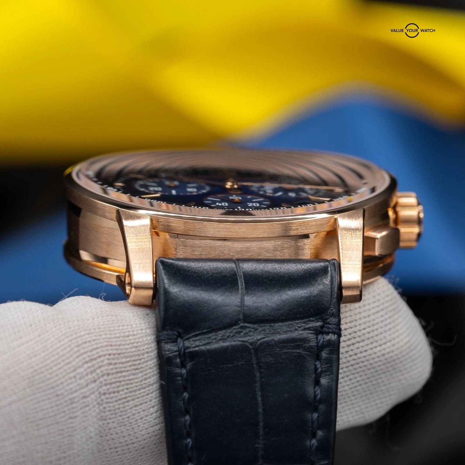 Audemars Piguet Code 11.59 Rose Gold Chronograph Blue Dial Men's Watch 26390OR - Image 7