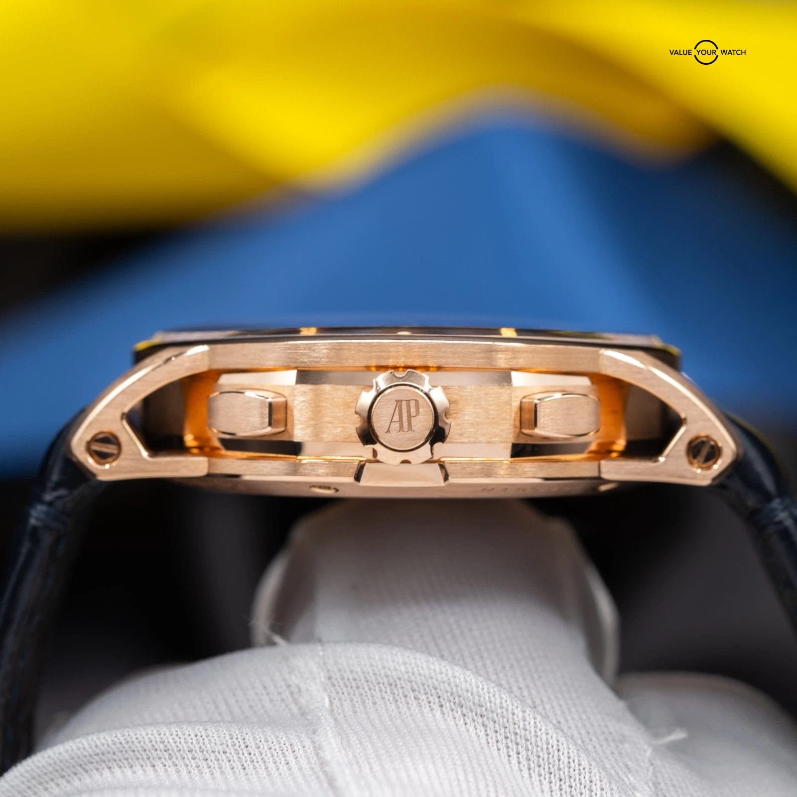 Audemars Piguet Code 11.59 Rose Gold Chronograph Blue Dial Men's Watch 26390OR - Image 10