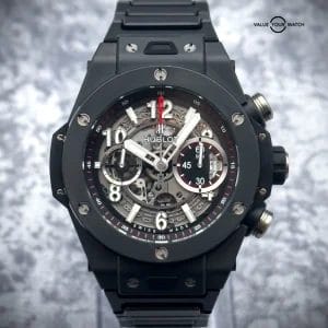 Hublot Big Bang Unico Black Magic Ceramic Skeleton 45mm- Bracelet+2 Extra Straps